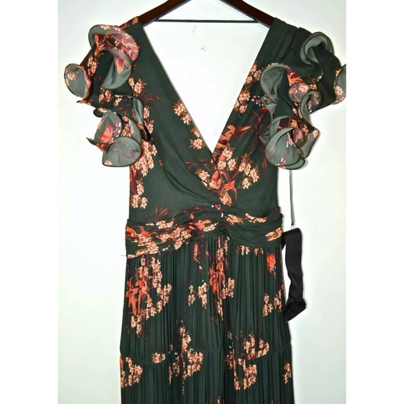 JOHANNA ORTIZ Renaissance Floral Silk Maxi Gown 4 - Picture 9 of 13
